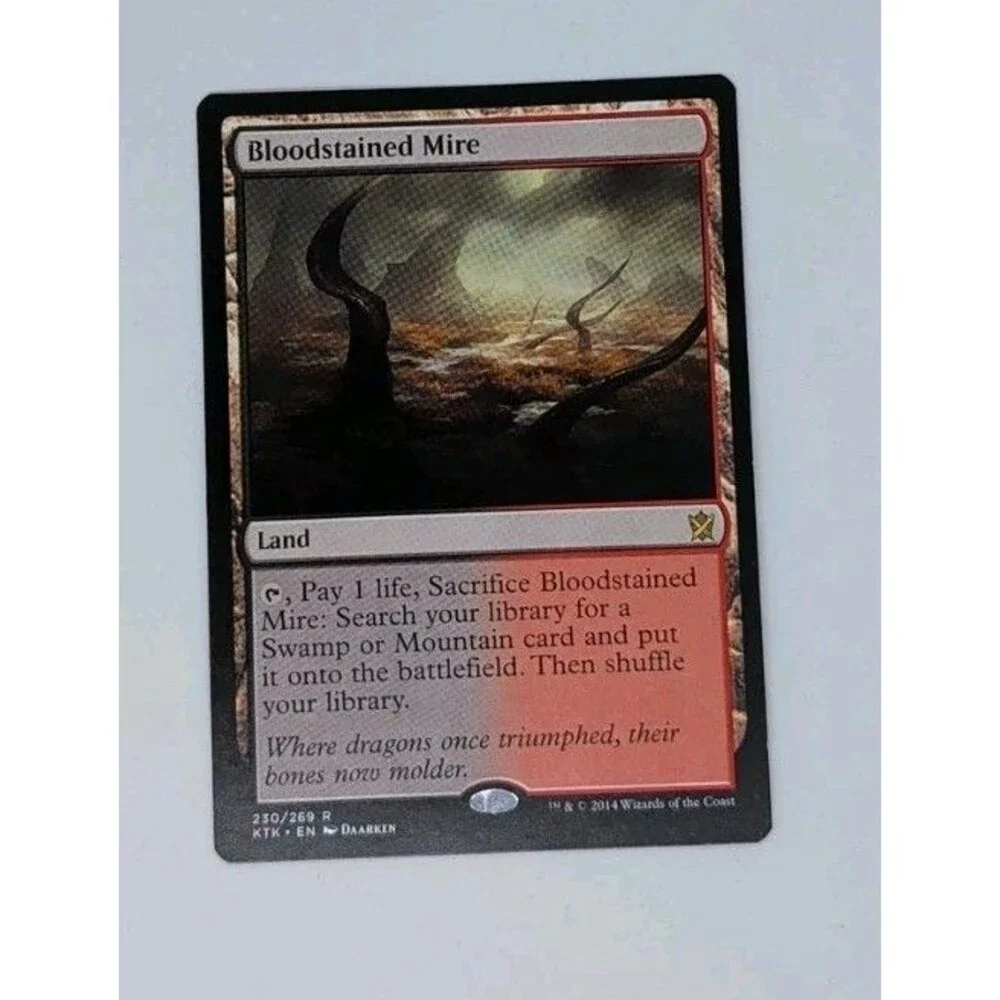 Bloodstained Mire Khans of Tarkir (KTK) set2014 Magic: The Gathering Trading